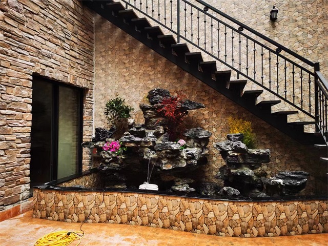 假山魚池仿古庭院