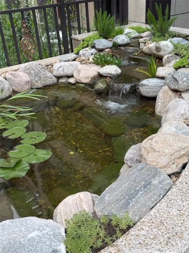 室外假山魚(yú)池