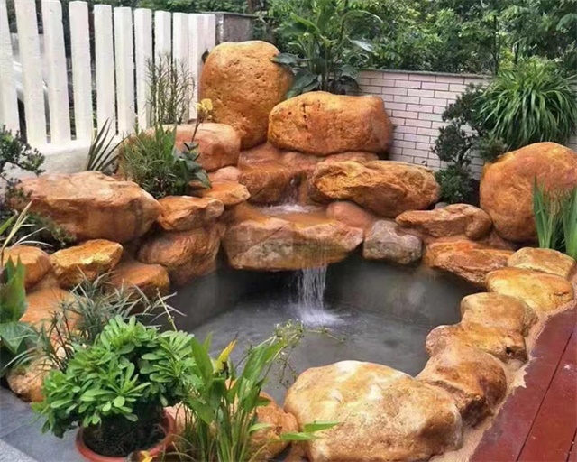 流水假山制作設(shè)計(jì)案例