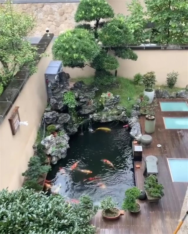 現(xiàn)代庭院魚池假山設(shè)計(jì)